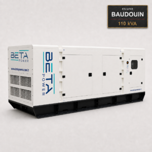 גנרטור 110 kVA בוודיון למכירה – מנוע Baudouin אירופאי