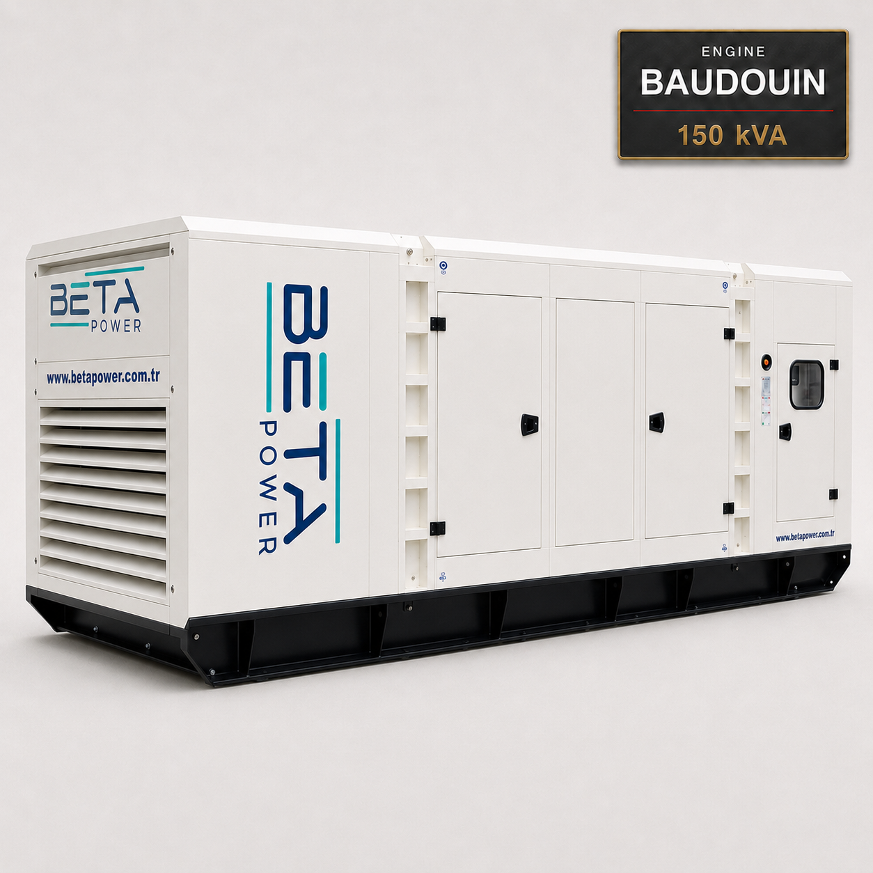 גנרטור 150 kVA בוודיון למכירה – מנוע Baudouin אירופאי