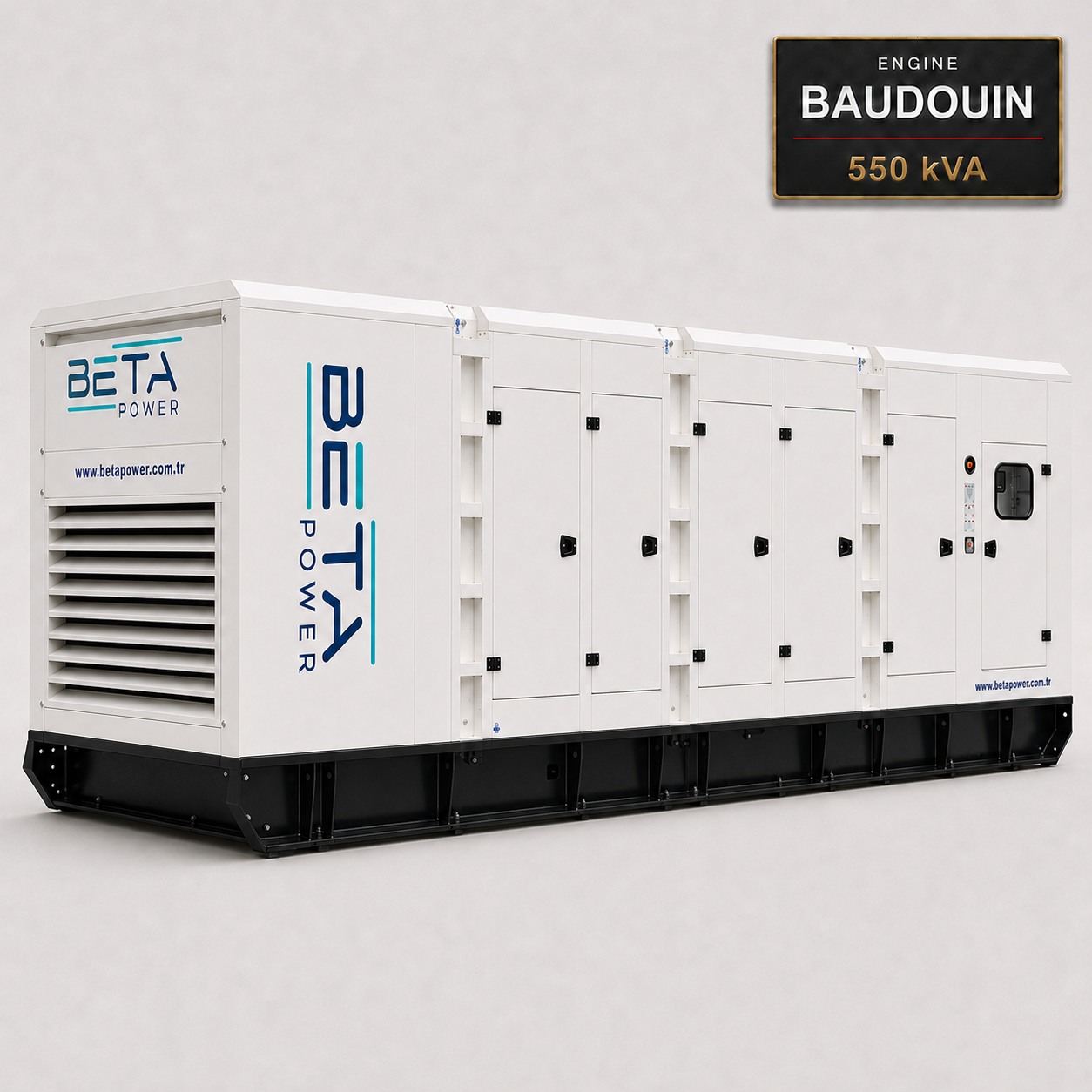 גנרטור 550 kVA בוודיון למכירה – מנוע Baudouin אירופאי