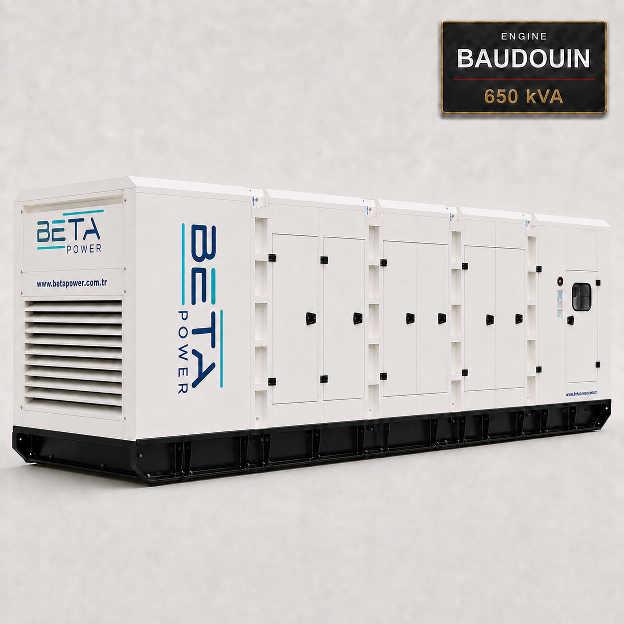 גנרטור 650 kVA בוודיון למכירה – מנוע Baudouin אירופאי