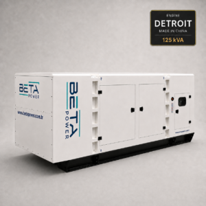 גנרטור 125 kVA דטרויט למכירה – מנוע דיזל מושתק