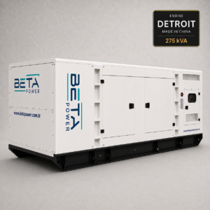 גנרטור 275 kVA דטרויט למכירה – מנוע דיזל מושתק