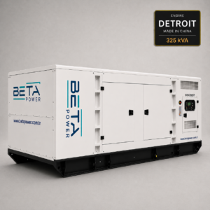 גנרטור 325 kVA דטרויט למכירה – מנוע דיזל מושתק