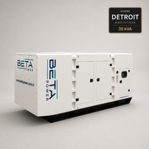 גנרטור 35 kVA דטרויט למכירה – מנוע דיזל מושתק