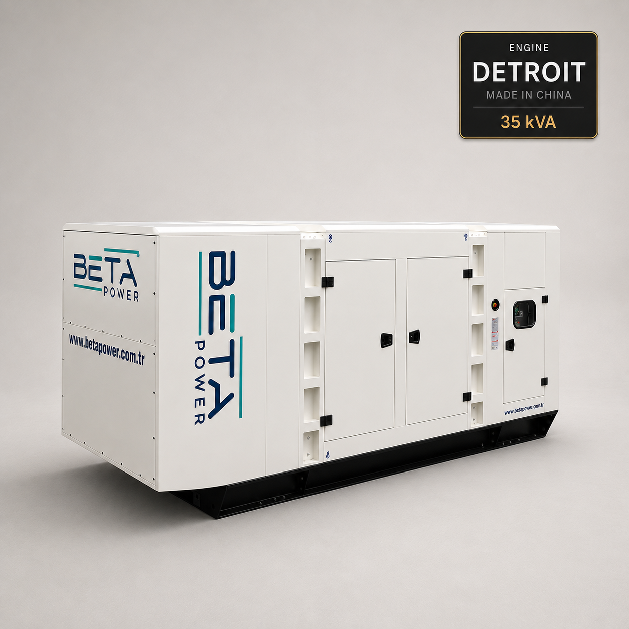 גנרטור 35 kVA דטרויט למכירה – מנוע דיזל מושתק