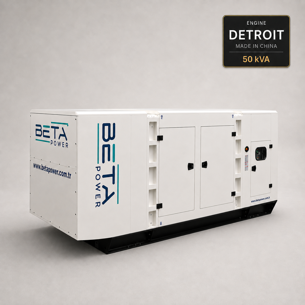 גנרטור 50 kVA דטרויט למכירה – מנוע דיזל מושתק